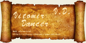 Vitomir Dancer vizit kartica